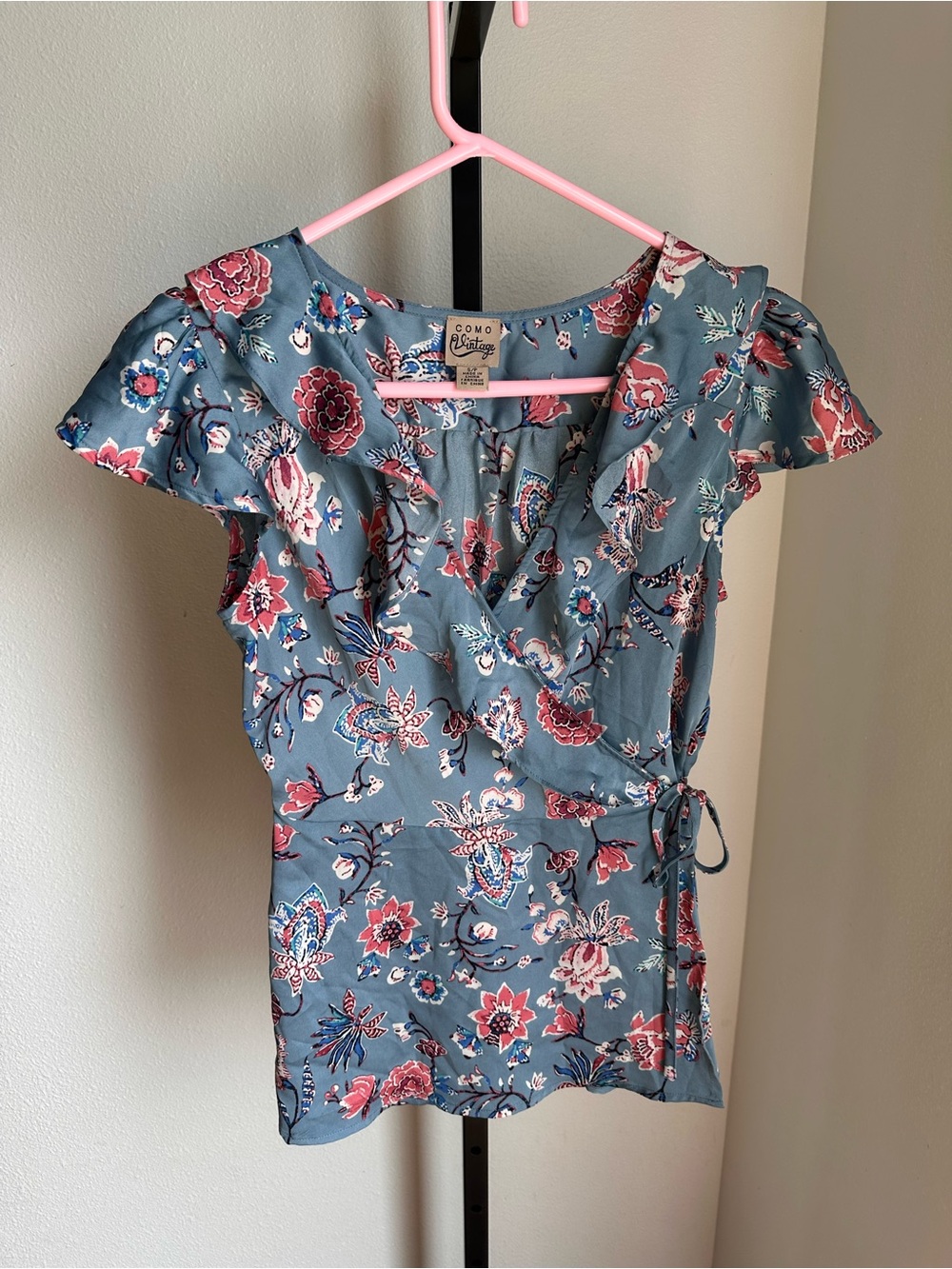 Como vintage size small petite blouse